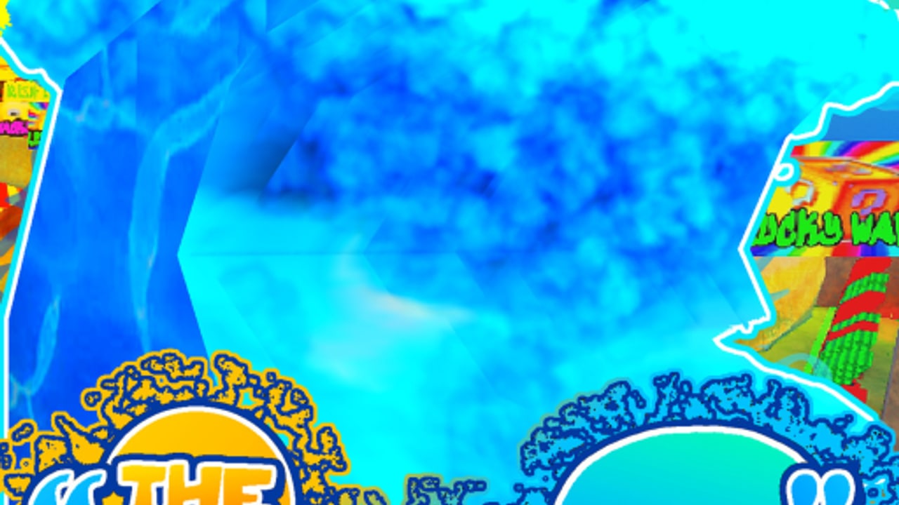 Roblox game icon and thumbnail framing for THE TSUNAMI GAME wave tycoon identity